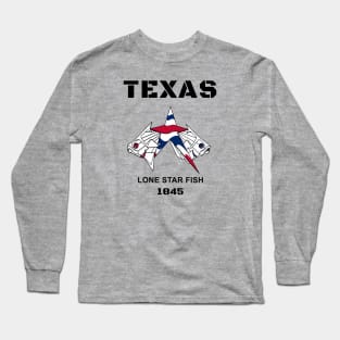 Lone Star State, Texas Lone Star Fish Long Sleeve T-Shirt